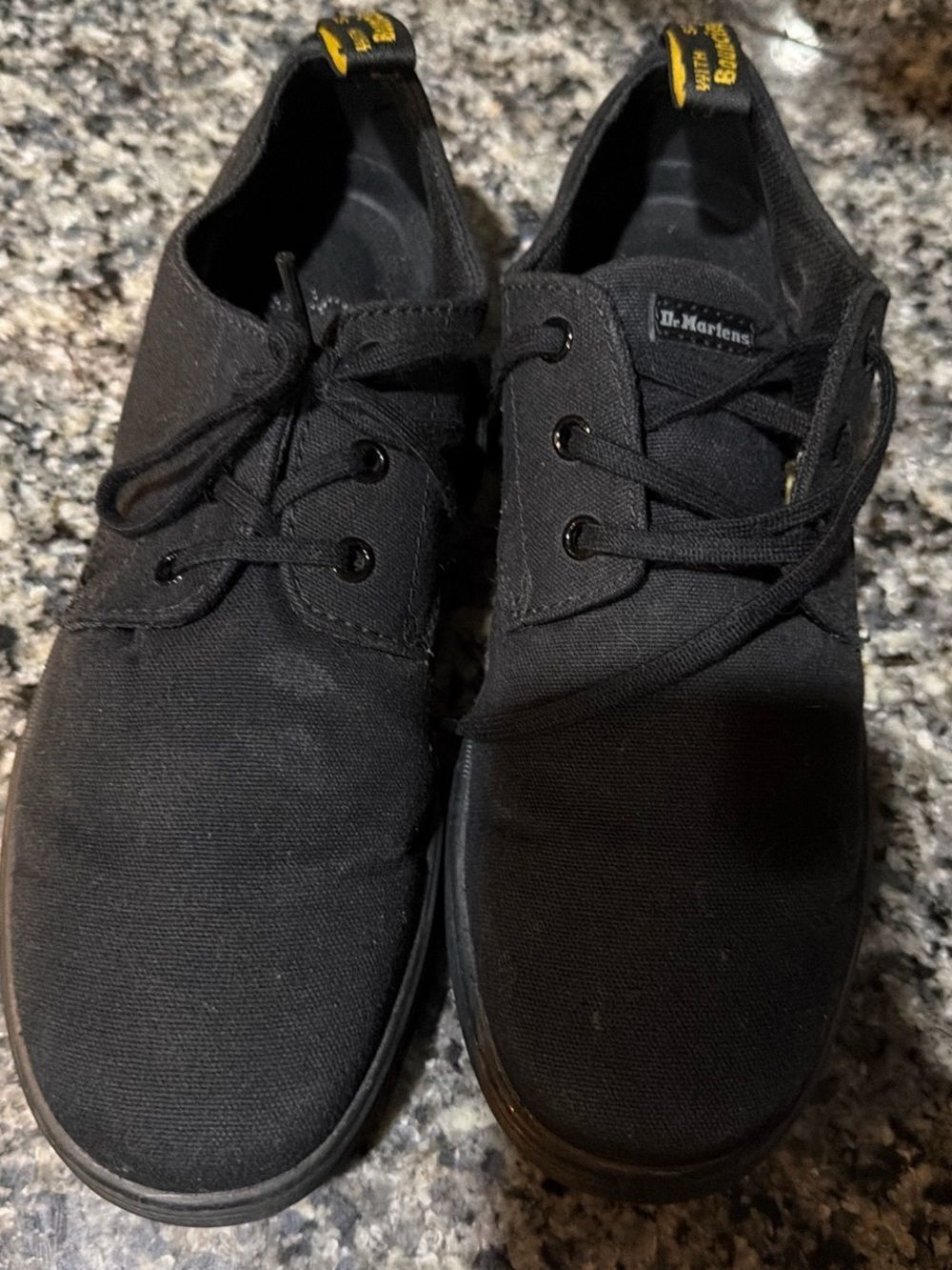 Doc Martens Soho Low Top Canvas Black Sneakers Shoes Womens 10 - Picture 2 of 4